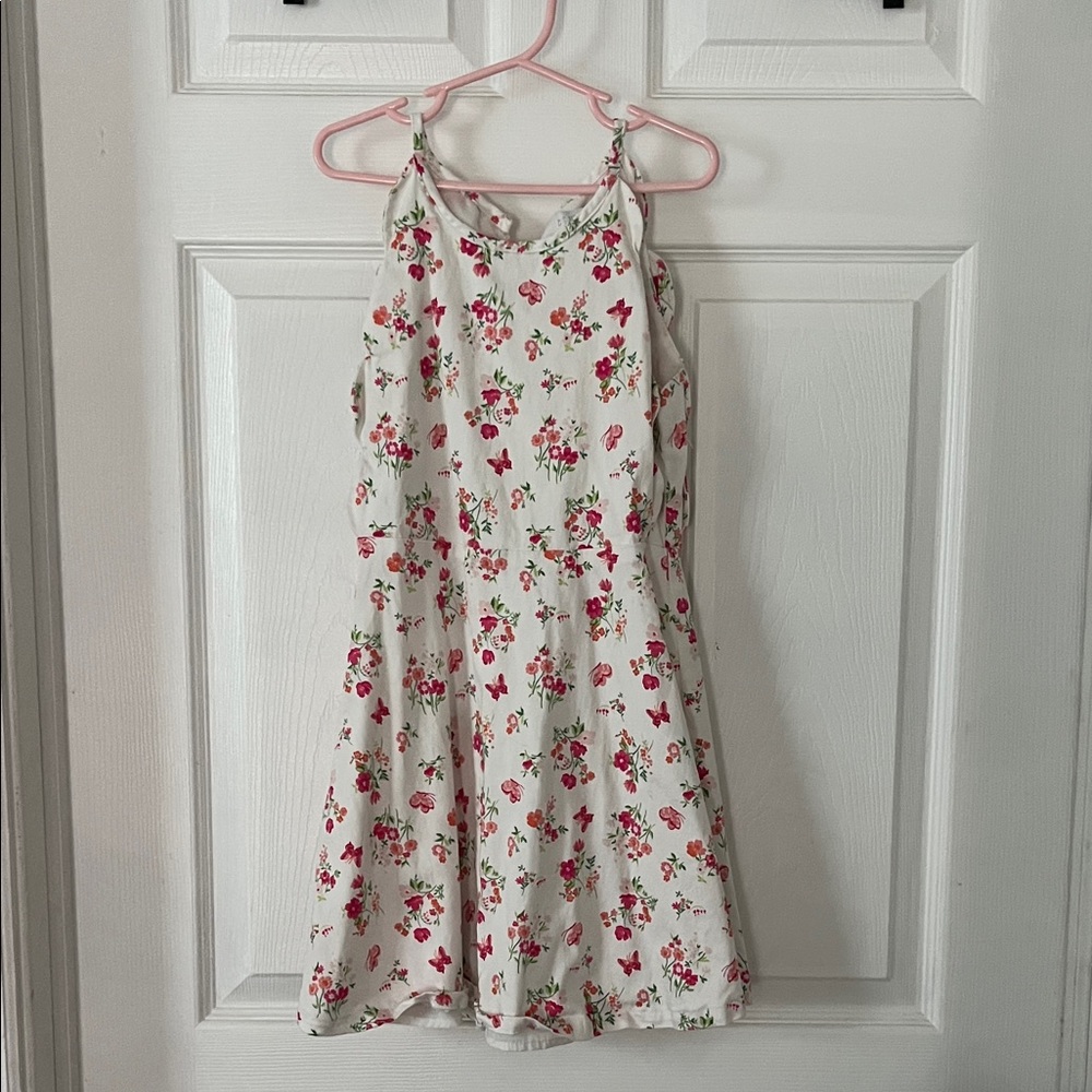 btween Floral Kids Dress - Cream and Red